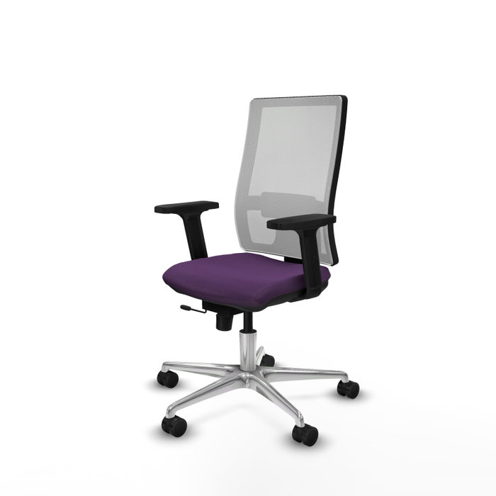 PIQUERAS Y CRESPO Silla de oficina Horna Morado y Blanco