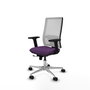 PIQUERAS Y CRESPO Silla de oficina Horna Morado y Blanco