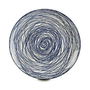 Plato Llano Vessia Azul Blanco Porcelana Rayas 24 x 2,8 x 24 cm