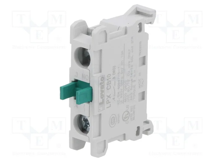 LOVATO ELECTRIC Bloques de contactos LPXCB10 para pared trasera LOVATO ELECTRIC Bloques de contactos LPXCB10 para pared trasera