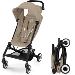 Cybex Gold CYB4063846530984 Cochecito Ultracompacto Agis - 5 a 22 kg (6 meses - 4 años) Ligero 6,3 kg Compatible con Avión Beige Almendra