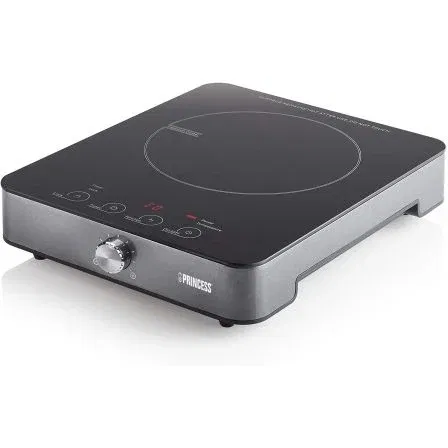Princess Placa de Inducción 303010, 1 Placa de 200mm, 1800W, Negra Princess Placa de Inducción 303010, 1 Placa de 200mm, 1800W, Negra