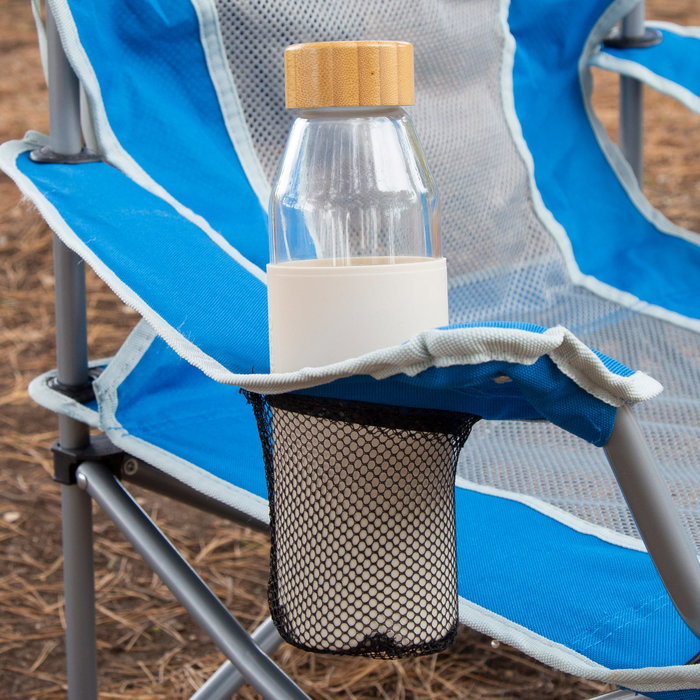 Aktive Silla baja plegable antivuelco azul