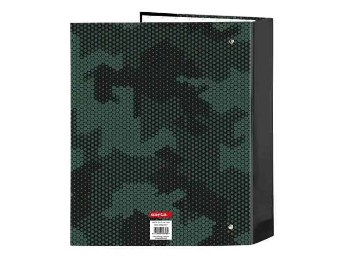 Safta Carpeta de cartón folio 4 anillas Kelme camo Safta Carpeta de cartón folio 4 anillas Kelme camo