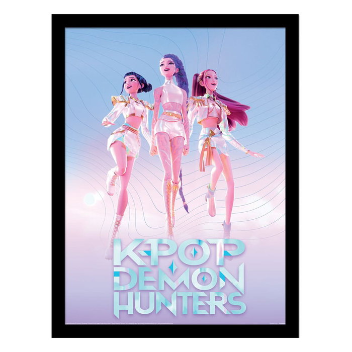 Pyramid International Las guerreras K-pop Póster Enmarcado Collector Print Trio Pyramid International Las guerreras K-pop Póster Enmarcado Collector Print Trio