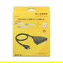 DELOCK 18600 Switch HDMI 3 Entradas / 1 Salida 4K UHD con Cable Integrado de 50 cm