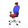 PIQUERAS Y CRESPO Silla de oficina Jorquera con mecanismo Sincro/Traslack Rojo y Azul