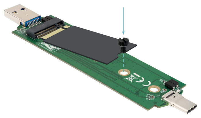 Tooq TQE-2240B Caja Externa para SSD M.2 NVMe/SATA USB-C y USB-A