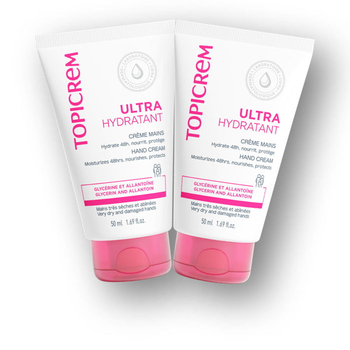 Topicrem UH CREMA DE MANOS ULTRA HIDRATANTE Pack 2 x 50 ml con Urea y Glicerina, 24h Hidratación Intensa Topicrem UH CREMA DE MANOS ULTRA HIDRATANTE Pack 2 x 50 ml con Urea y Glicerina, 24h Hidratación Intensa