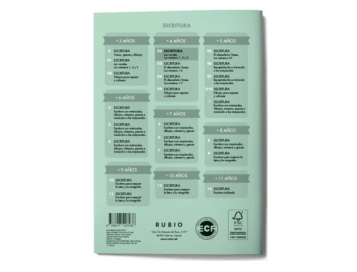 Rubio Cuaderno rubio caligrafia nº 02