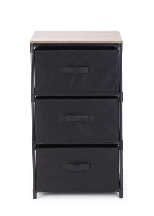 Confortime Cajonera de TNT y Madera con 3 Cajones