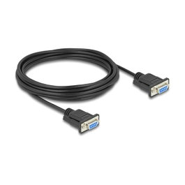 DeLOCK Cable de Serie RS-232 D-Sub9 Hembra a Hembra 5 m