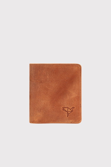 Zoozie Bags Cartera Crazy Tan Hombre Piel Auténtica Elegante Sofisticada Color Tostado 9.5x2x10.5 cm