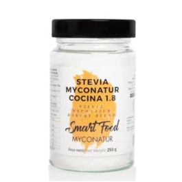 MYCONATUR Stevia+Eritritol 1:8 Endulzante 250Gr Apto Diabéticos Sin Gluten Vegano