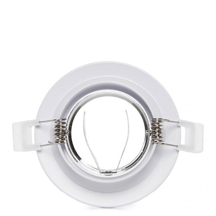 Aro Foco Downlight Circular GU10 Ø92mm Blanco - Empotrable LED para Hogar y Oficina