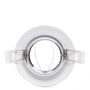 Aro Foco Downlight Circular GU10 Ø92mm Blanco - Empotrable LED para Hogar y Oficina