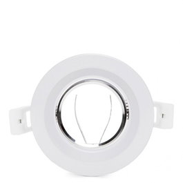 Aro Foco Downlight Circular GU10 Ø92mm Blanco - Empotrable LED para Hogar y Oficina