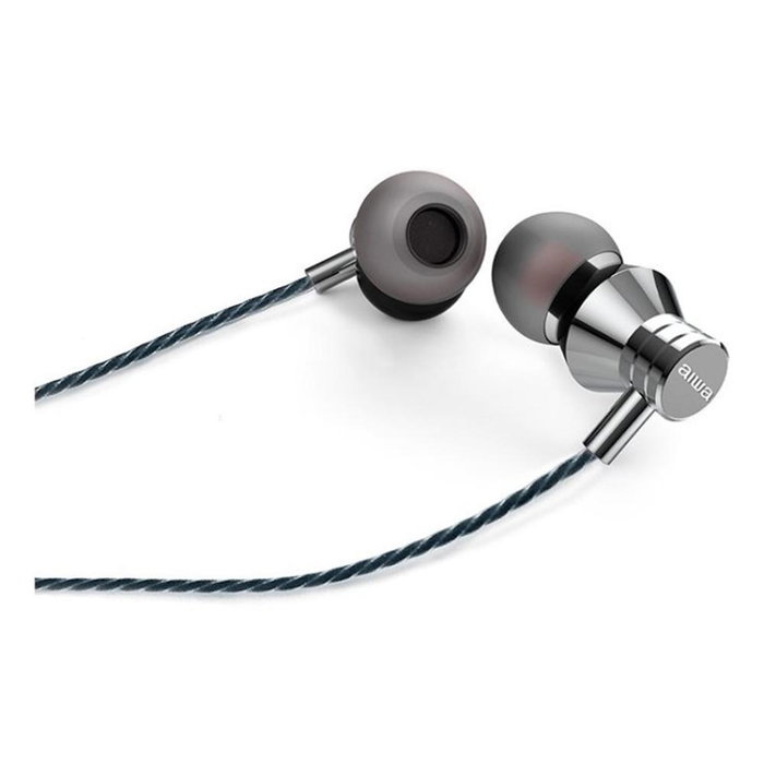 Aiwa Auriculares intrauditivos ESTM-50USB-C con micrófono USB tipo-C plata
