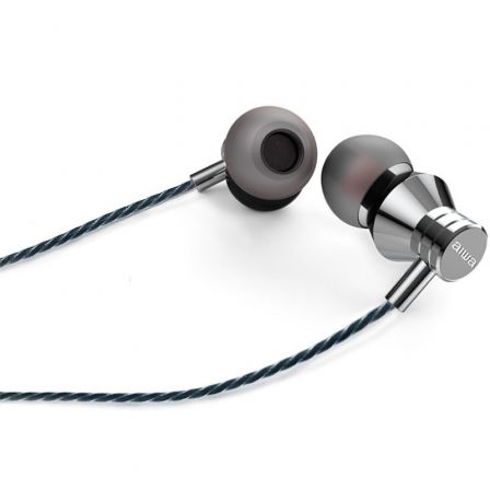 Aiwa ESTM-50USB-C Auriculares Alámbricos USB Tipo C Llamadas/Música Plata 1.2m Cable Plug and Play