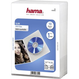 Hama Caja Slim para 10 DVD, Transparente