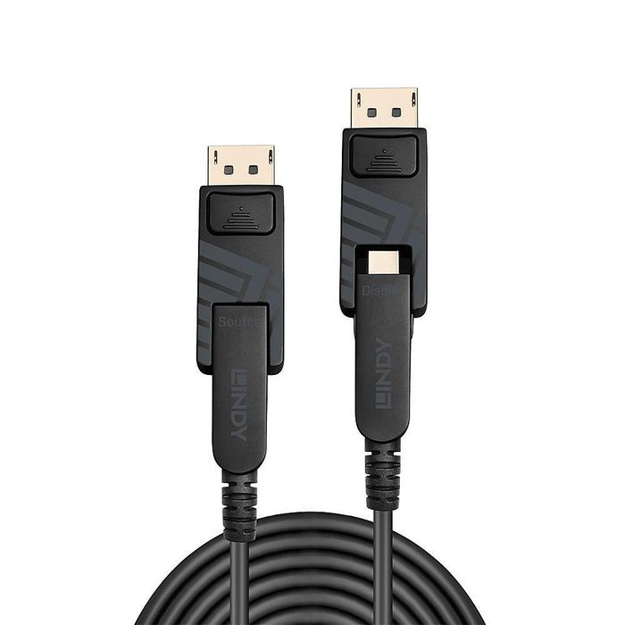 LINDY Cable DisplayPort Híbrido de Fibra Óptica 20m Mini DisplayPort LINDY Cable DisplayPort Híbrido de Fibra Óptica 20m Mini DisplayPort