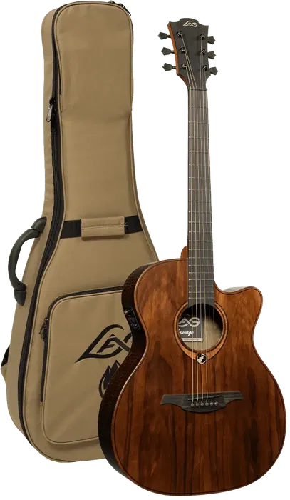 LAG Guitarra Acústica Auditorium Cutway A/E Sauvage Especia Electroacústica Folk Tapa Sólida Brankowood Acabado Satinado Relic Cutaway LAG Guitarra Acústica Auditorium Cutway A/E Sauvage Especia Electroacústica Folk Tapa Sólida Brankowood Acabado Satinado Relic Cutaway