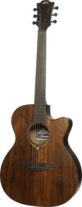 LAG Guitarra Acústica Auditorium Cutway A/E Sauvage Especia Electroacústica Folk Tapa Sólida Brankowood Acabado Satinado Relic Cutaway LAG Guitarra Acústica Auditorium Cutway A/E Sauvage Especia Electroacústica Folk Tapa Sólida Brankowood Acabado Satinado Relic Cutaway