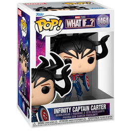 Funko POP Figura Vinilo Infinity Captain Carter de Marvel, 9cm