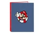 Safta Carpeta de Cartón Super Mario con 4 Anillas Mixtas Folio
