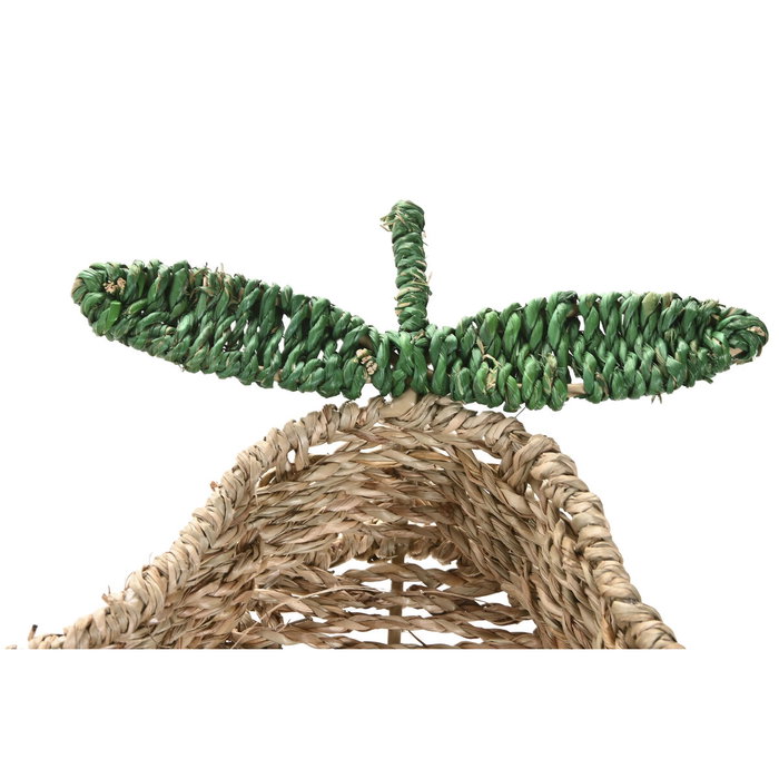 DKD Home Decor Set de 2 Centros de Mesa de Seagrass y Metal