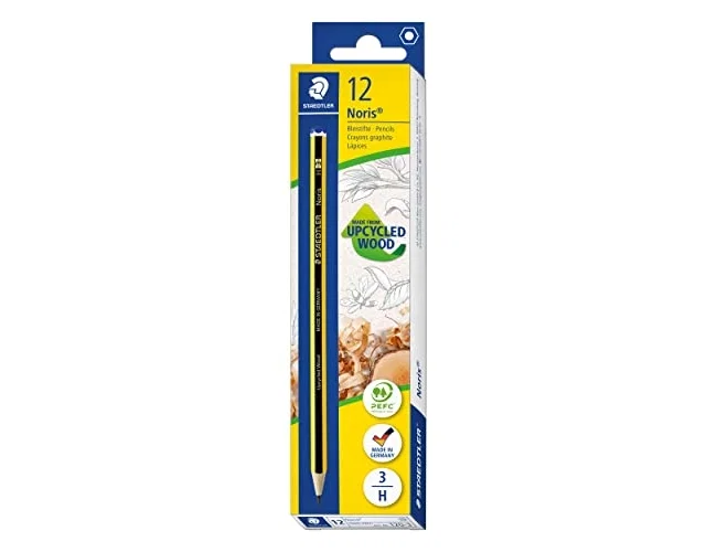 Staedtler Noris Lápices de grafito H, caja de 12 unidades