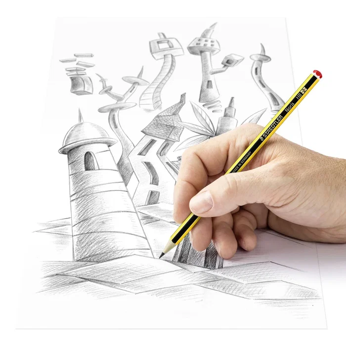 Staedtler Noris Lápices de grafito H, caja de 12 unidades