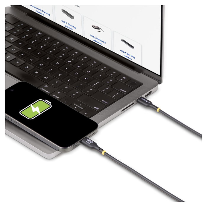 StarTech.com Cable de Carga USB-C 3m 240W PD EPR Negro
