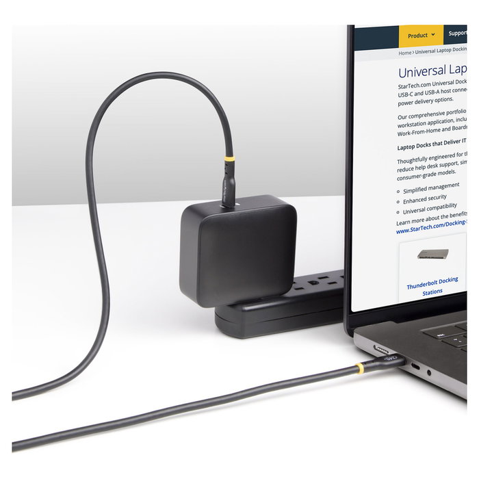 StarTech.com Cable de Carga USB-C 3m 240W PD EPR Negro