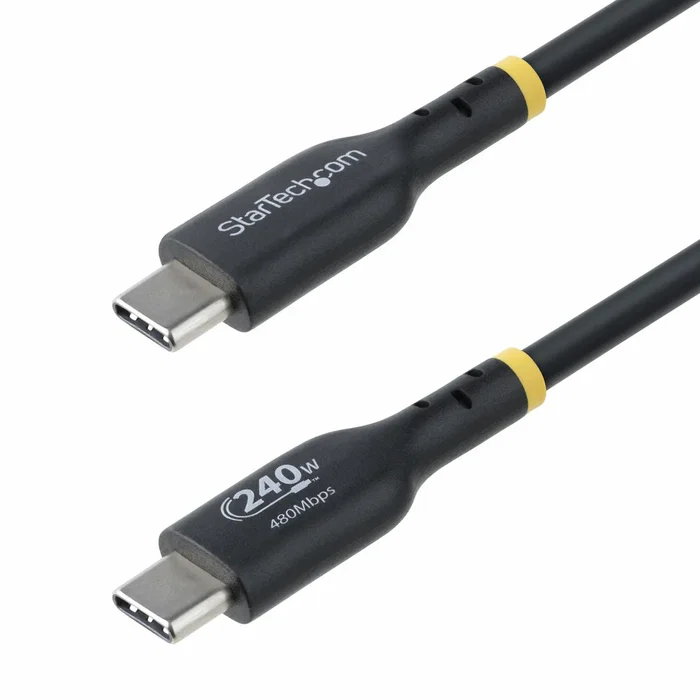StarTech.com Cable USB-C de Carga 3m USB2EPR3M - Certificado USB-IF 240W PD 3.1 EPR - 5A - para Portátil, Tablet, Smartphone - USB 2.0