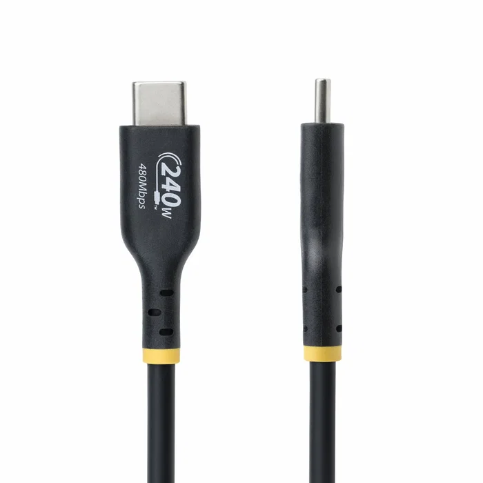 StarTech.com Cable USB-C de Carga 3m USB2EPR3M - Certificado USB-IF 240W PD 3.1 EPR - 5A - para Portátil, Tablet, Smartphone - USB 2.0
