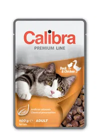 Calibra Cat Adult Pouch Pato y Pollo Caja 24x100 gr para Gatos