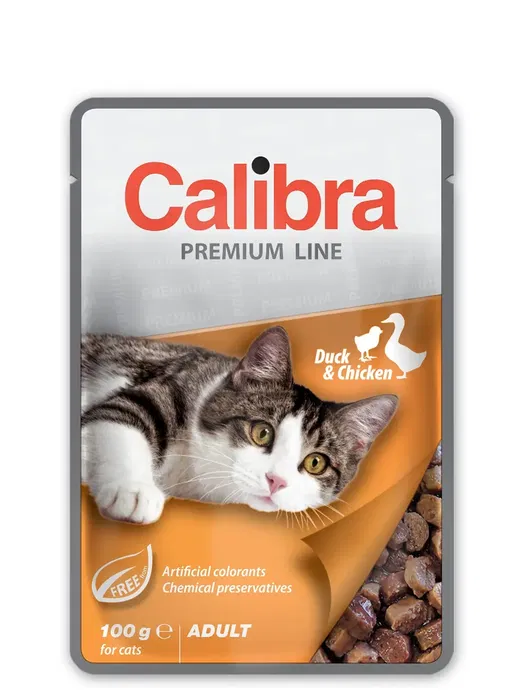 Calibra Cat Adult Pouch Pato y Pollo Caja 24x100 gr para Gatos Calibra Cat Adult Pouch Pato y Pollo Caja 24x100 gr para Gatos