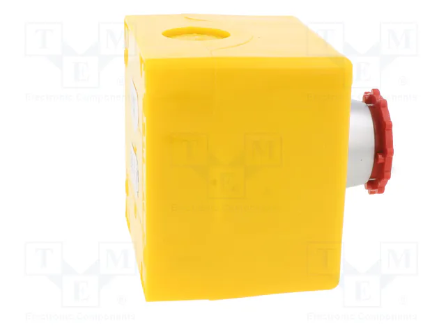 SPAMEL Casete de Control SP22 con 1 Botón de Cabeza de Seta Rojo