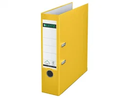 Esselte Archivador de Palanca 180 DIN A4 Cartón Forrado Lomo 80 mm Color Amarillo