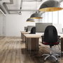 PIQUERAS Y CRESPO Silla de oficina Aýna Azul claro con Brazos 2D