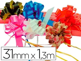 Eurocinsa Cinta para Lazos Oro 130 cm x 31 mm Polipropileno