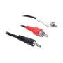 DeLOCK Cable de Audio 3,5 mm a 2 x RCA de 5 m