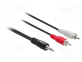 DeLOCK Cable de audio 3,5 mm a 2 x RCA de 5 m