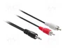 DeLOCK Cable de audio 3,5 mm a 2 x RCA de 5 m
