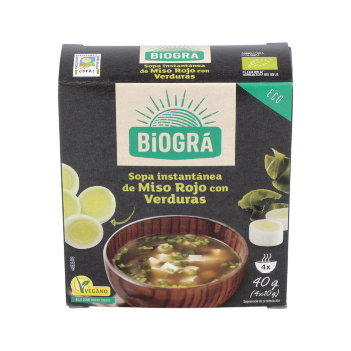 BIOGRA Sopa Miso con Verduras BIO 4 sobres BIOGRA Sopa Miso con Verduras BIO 4 sobres