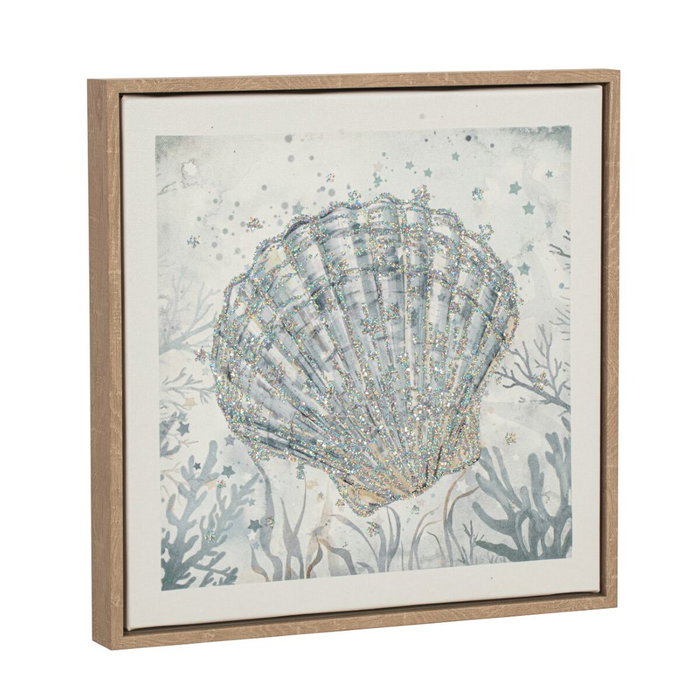 DKD Home Decor Set de 4 Cuadros sobre Lienzo Marino 30x30x2,5 cm Azul DKD Home Decor Set de 4 Cuadros sobre Lienzo Marino 30x30x2,5 cm Azul