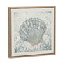 DKD Home Decor Set de 4 Cuadros sobre Lienzo Marino 30x30x2,5 cm Azul