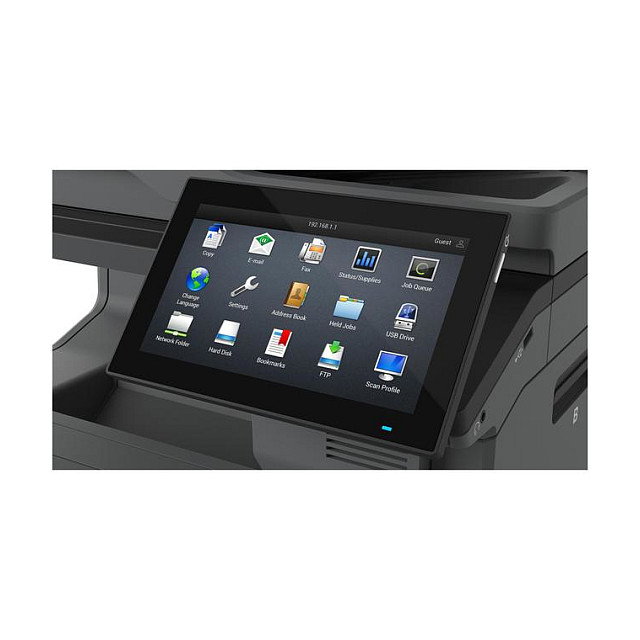 Lexmark CX730de - Impresora Multifunción Láser Color - 40 ppm - Duplex - Escáner - A4/Legal - Ethernet/USB - Pantalla Táctil 7" - Negro/Blanco