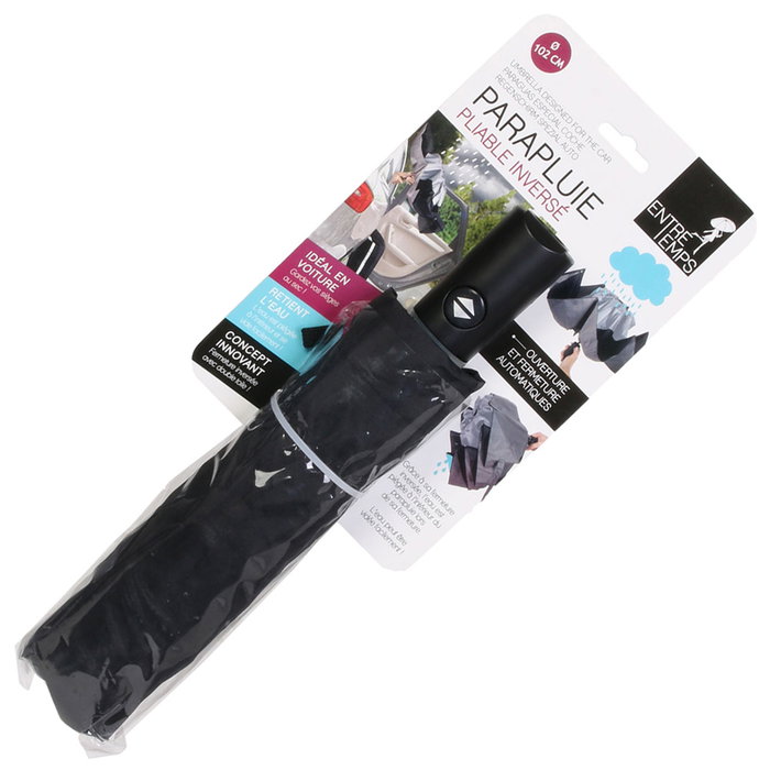 Entre Temps Paraguas Plegable Invertido Automático Resistente al Viento Apertura y Cierre Diámetro 102cm